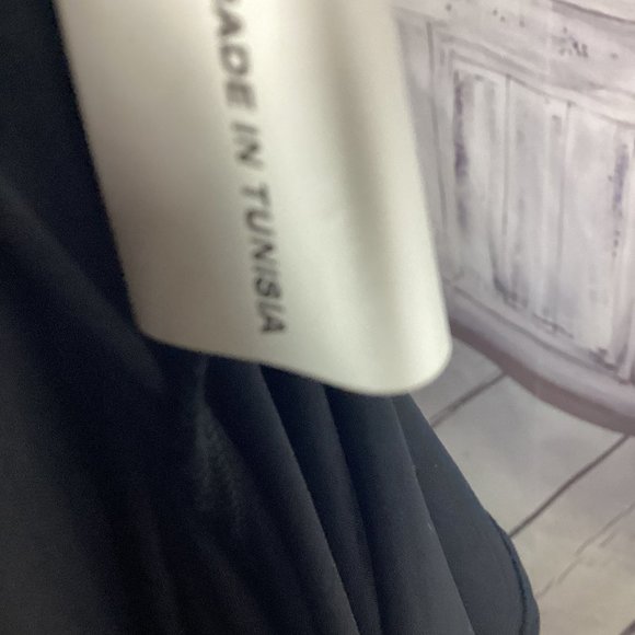 Indies France Black Sleeveless Gathered Midi Dress NWT 10 - Picture 14 of 14